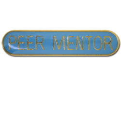 Peer Mentor Rounded Edge Bar Badge 23