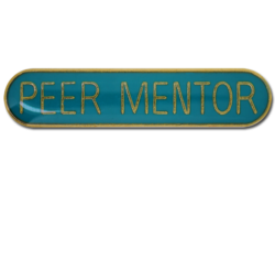 Peer Mentor Rounded Edge Bar Badge 28