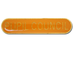 Pupil Council Rounded Edge Bar Badge 25