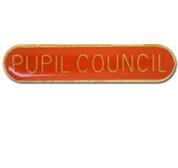 Pupil Council Rounded Edge Bar Badge 22