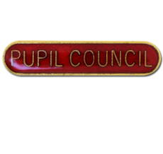 Pupil Council Rounded Edge Bar Badge