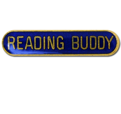 Reading Buddy Rounded Edge Bar Badge 17