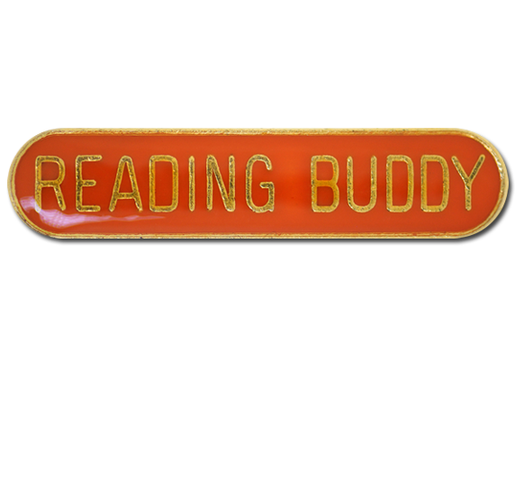 Reading Buddy Rounded Edge Bar Badge 8
