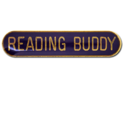 Reading Buddy Rounded Edge Bar Badge 19