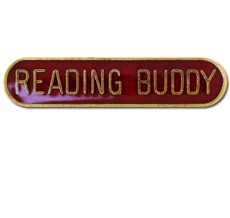 Reading Buddy Rounded Edge Bar Badge