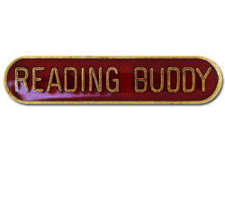 Reading Buddy Rounded Edge Bar Badge 15