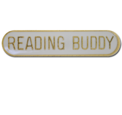Reading Buddy Rounded Edge Bar Badge 20