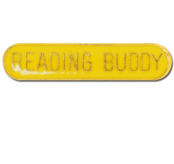 Reading Buddy Rounded Edge Bar Badge 16