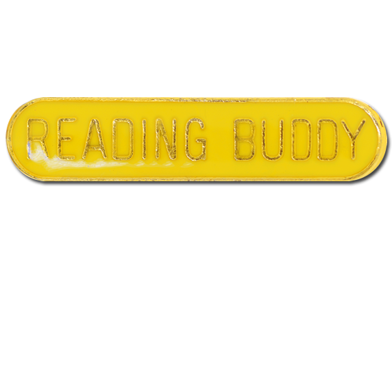 Reading Buddy Rounded Edge Bar Badge 2