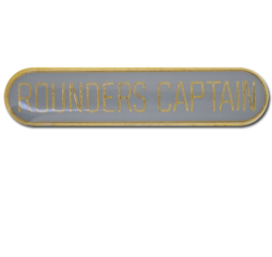 Rounders Captain Rounded Edge Bar Badge 26