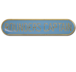 Rounders Captain Rounded Edge Bar Badge 23