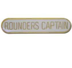 Rounders Captain Rounded Edge Bar Badge 20