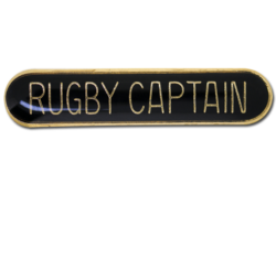 Rugby Captain Rounded Edge Bar Badge 24