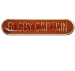 Rugby Captain Rounded Edge Bar Badge 27