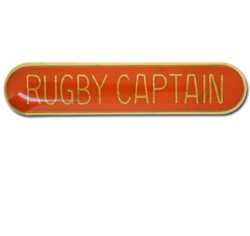 Rugby Captain Rounded Edge Bar Badge 22
