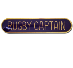 Rugby Captain Rounded Edge Bar Badge 19