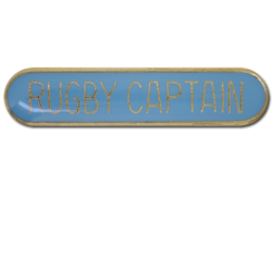 Rugby Captain Rounded Edge Bar Badge 23