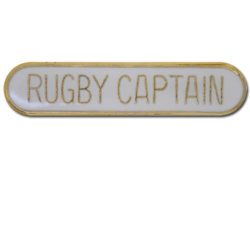 Rugby Captain Rounded Edge Bar Badge 20