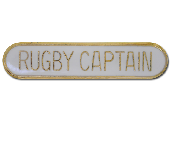 Rugby Captain Rounded Edge Bar Badge 6