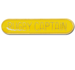 Rugby Captain Rounded Edge Bar Badge 16