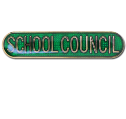 School Council Rounded Edge Bar Badge 18