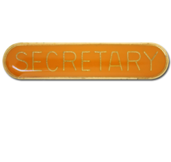 Secretary Rounded Edge Bar Badge 25