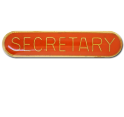 Secretary Rounded Edge Bar Badge 22