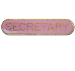 Secretary Rounded Edge Bar Badge 21