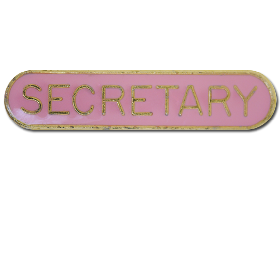 Secretary Rounded Edge Bar Badge 7