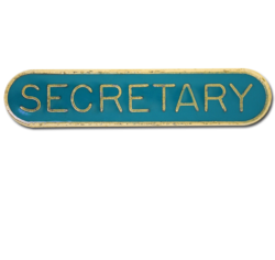 Secretary Rounded Edge Bar Badge 28