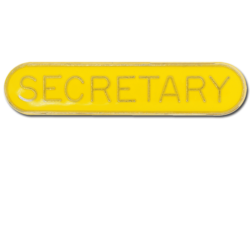 Secretary Rounded Edge Bar Badge 16