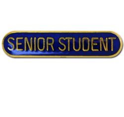 Senior Student Rounded Edge Bar Badge 17
