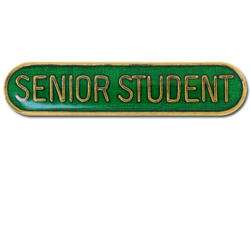 Senior Student Rounded Edge Bar Badge 18