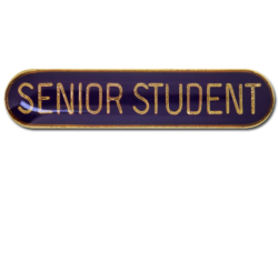 Senior Student Rounded Edge Bar Badge 19