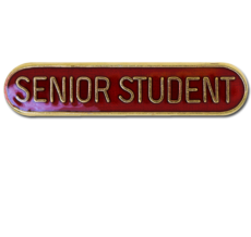 Senior Student Rounded Edge Bar Badge
