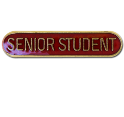 Senior Student Rounded Edge Bar Badge 15