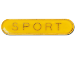 Sport Rounded Edge Bar Badge 16