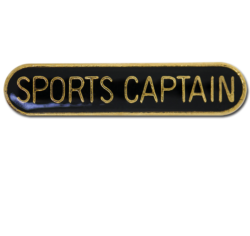 Sports Captain Rounded Edge Bar Badge 24