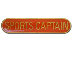 Sports Captain Rounded Edge Bar Badge 22