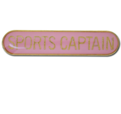 Sports Captain Rounded Edge Bar Badge 21