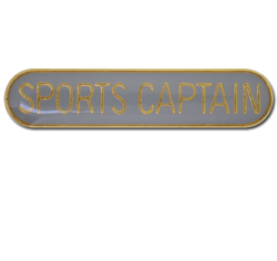Sports Captain Rounded Edge Bar Badge 26