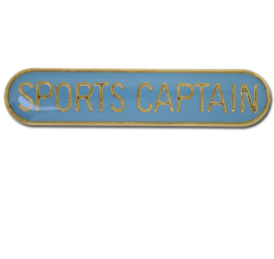Sports Captain Rounded Edge Bar Badge 23