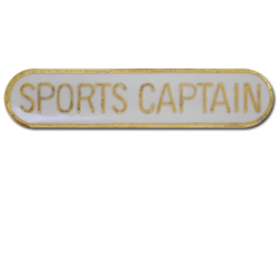 Sports Captain Rounded Edge Bar Badge 20
