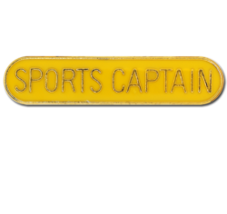Sports Captain Rounded Edge Bar Badge 16