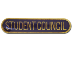 Student Council Rounded Edge Bar Badge 19