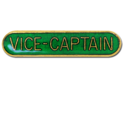 Vice-Captain Rounded Edge Bar Badge 18