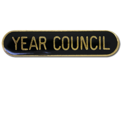 Year Council Rounded Edge Bar Badge 24