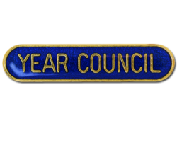 Year Council Rounded Edge Bar Badge 17