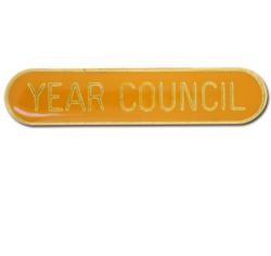 Year Council Rounded Edge Bar Badge 25