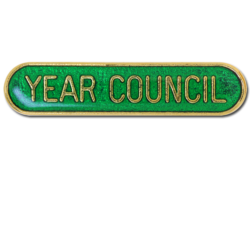 Year Council Rounded Edge Bar Badge 18